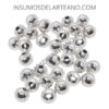 bolitas metal color plata 10mm mayoreo