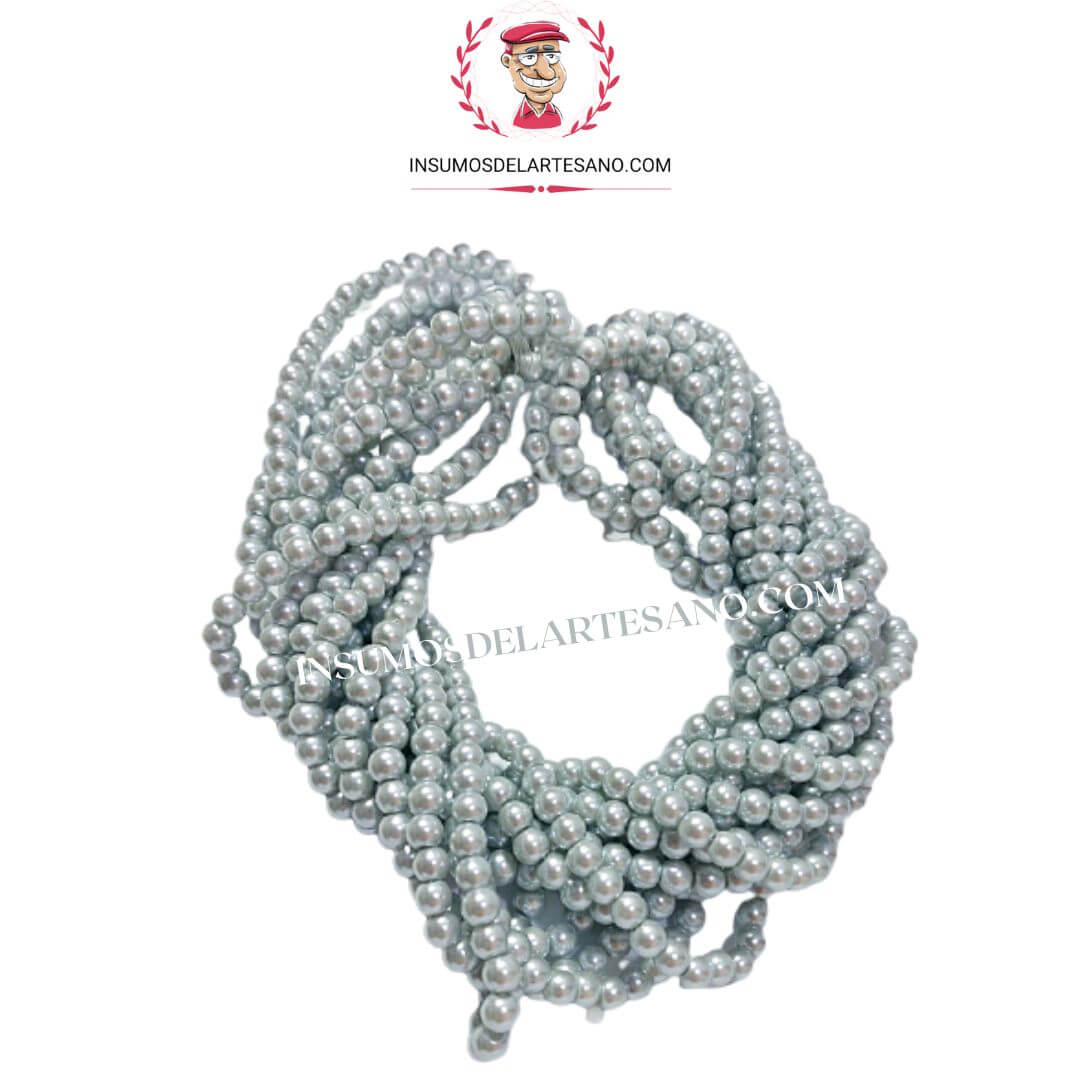 COLLAR PERLAS DE VIDRIO PERLADAS 6MM COLORES INCREIBLES, ENTRA Y ELEGI EL TUYO(-10% desc con transferencia) - Imagen 6