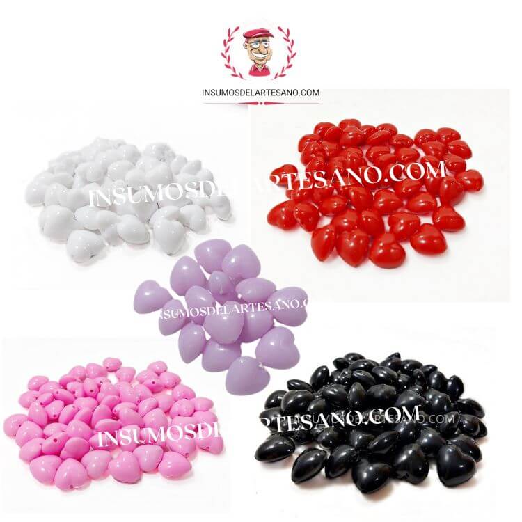 CORAZON INFLADO (10 unidades) POR COLOR (-10% desc con tranferencia)