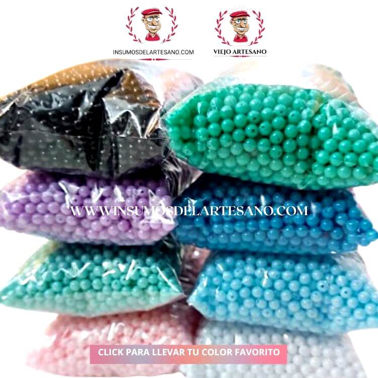 cuenta premium lisas opaca 4mm al mayoreo