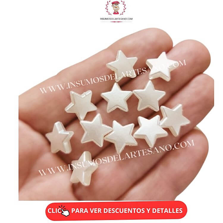 ESTRELLA MINI AL MAYOREO ACRILICO PERLADO SIMIL PERLA DE RIO (350 UNID) (-10% DESC CON TRANSF) - Imagen 2