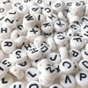 letras abc bco y negro al mayoreo